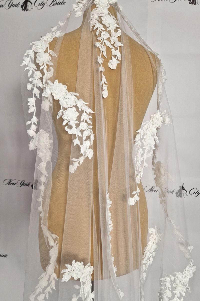 Lillian's Embroidered Wedding Veil — Kat Makes
