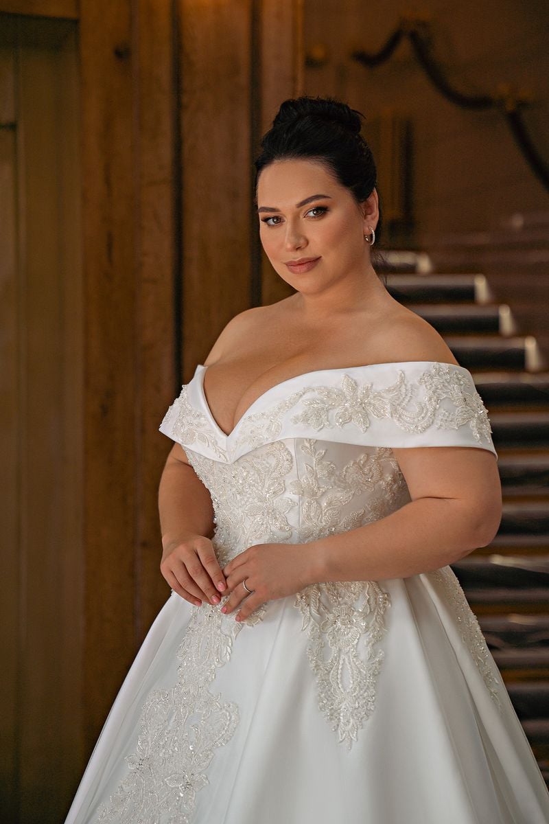 Plus size wedding dress S-689-Nicole Product for Sale at NY City Bride
