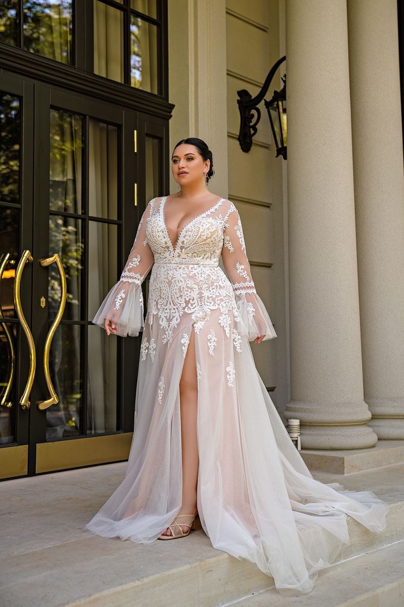 Plus size wedding dress S-690-Nili for Sale at NY City Bride