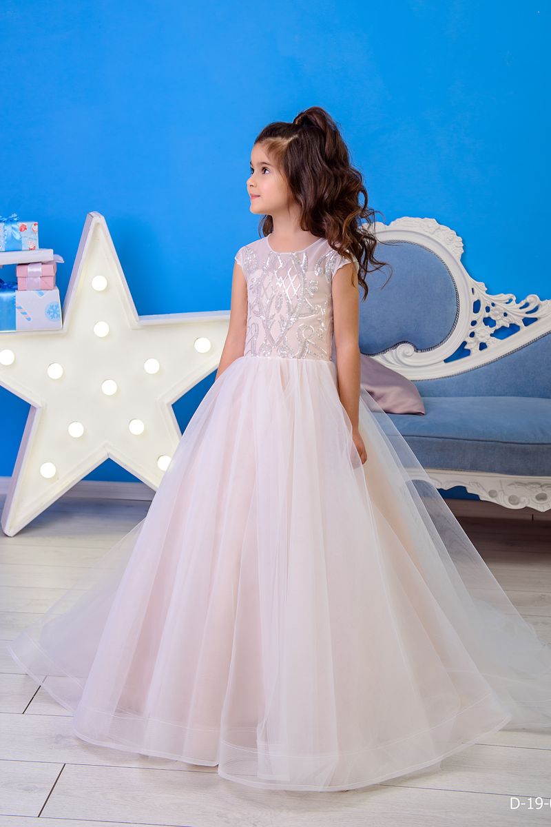 Cute 2023 Flower Girls Dress With Sleeves For Wedding Party Lace Puffy Bow  Princess Ball Gown Little Girls Birthday Outfits | Puffy Prom Dresses With  Sleeves