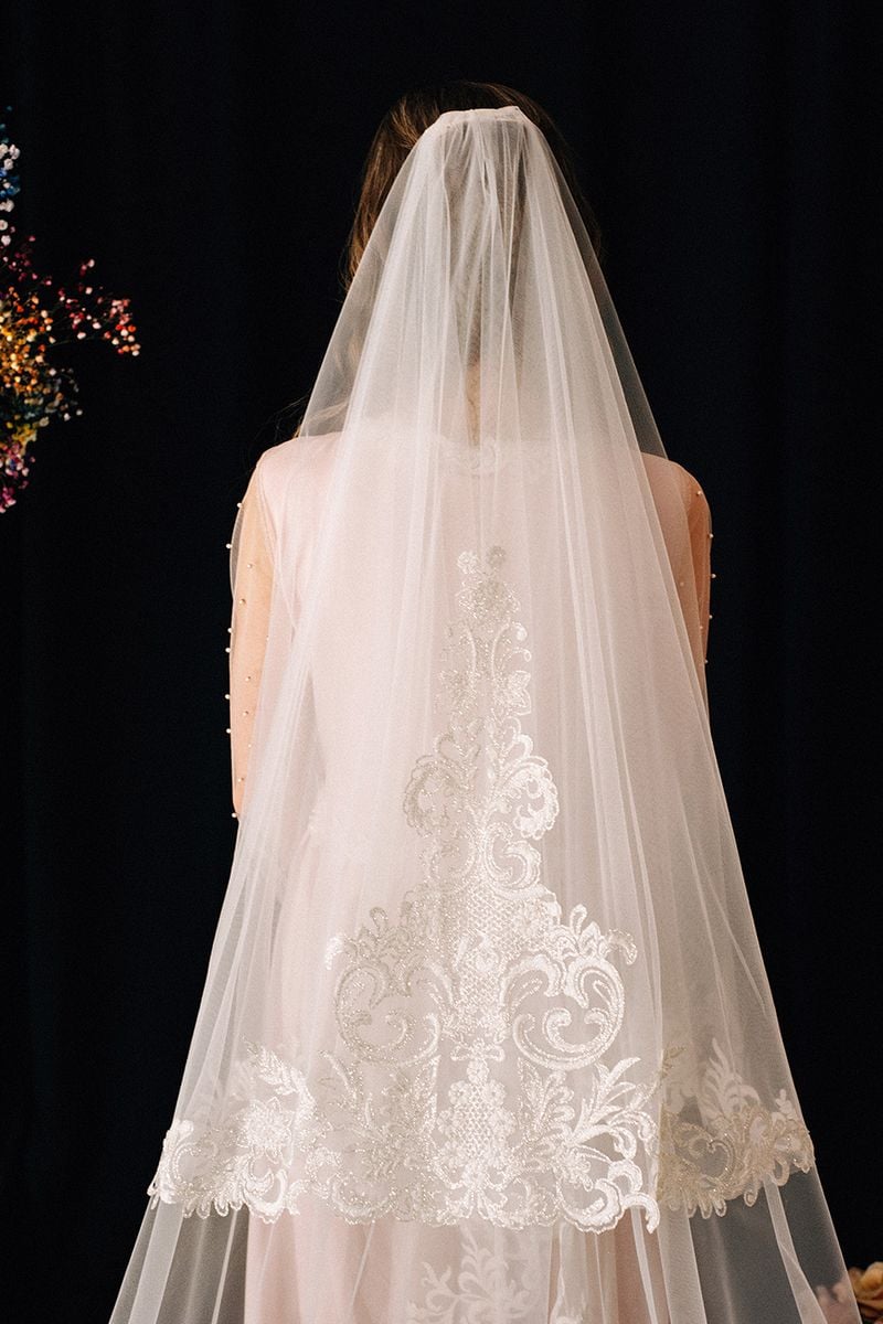 Two-tier wedding veil Hannah for Sale at NY City Bride