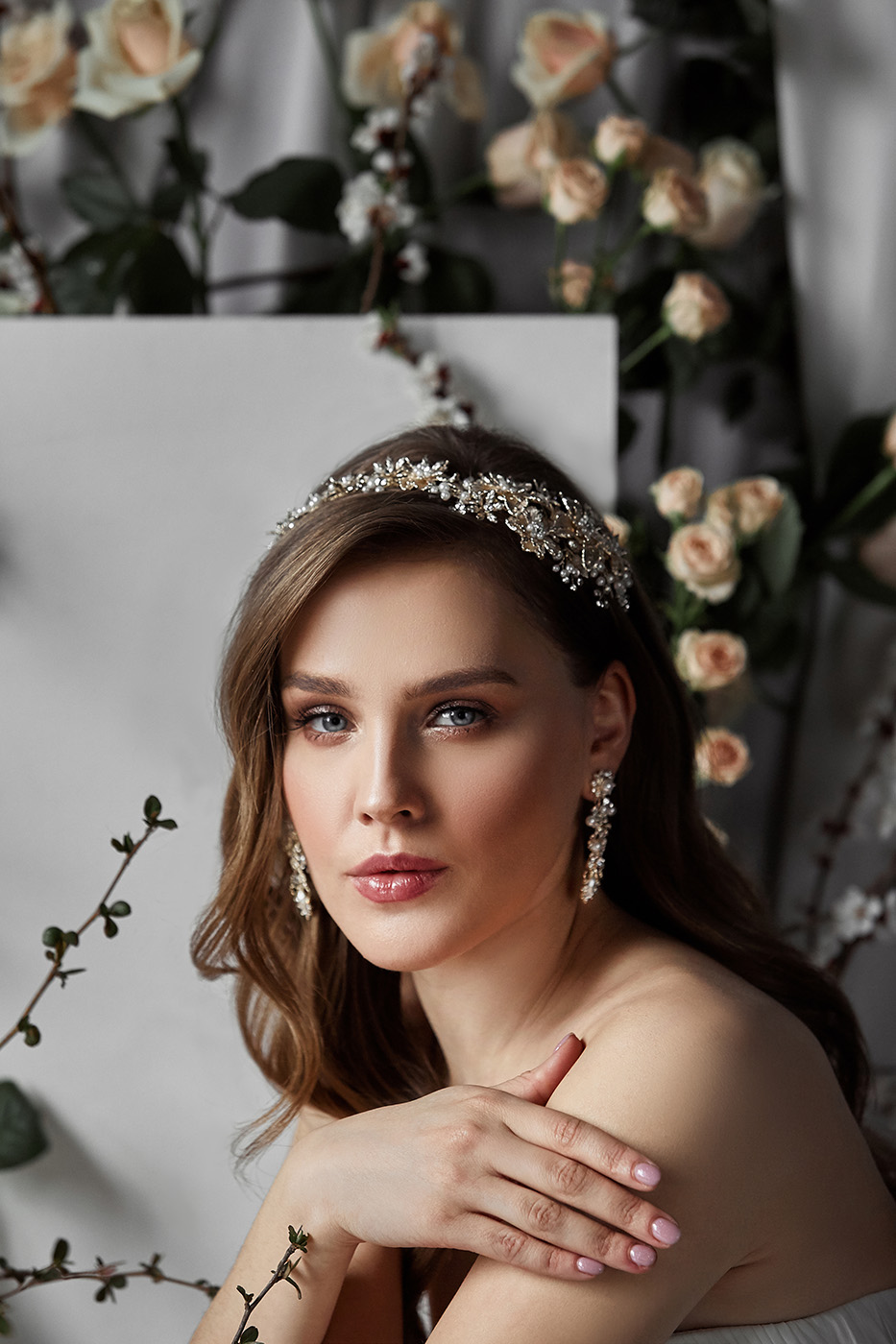 Floral Tiara T008 Product for Sale at NY City Bride